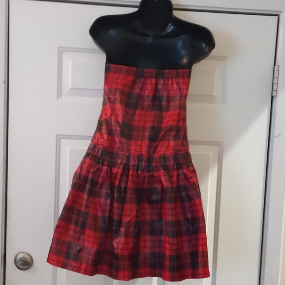 Nuvula Plaid Embroidered Drop Waist Dress - Picture 6 of 10